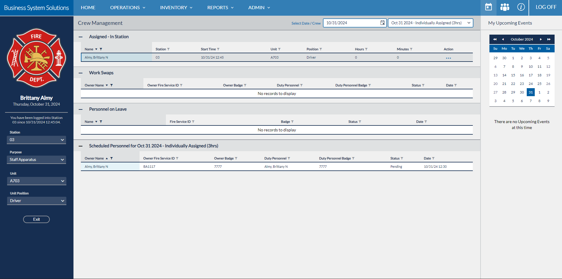 Firehouse Management System